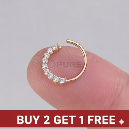 Diamond cut crystal - diamond, hoop
