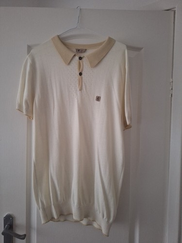Mens gabicci cream beige - mens, polo
