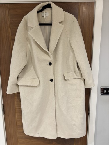 Cream longline lined - cream,