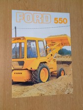 PRE USED FORD 550 COLOUR FARMING CONSTRUCTION BACKHOE TRACTOR LOADER BROCHURE