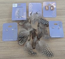 NEW Claire's Accessories Earring 5 Pairs Earrings Lot Including Cubic Zirconia