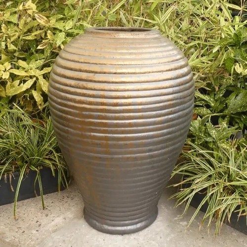 Large tall bronze - tall, ribbed