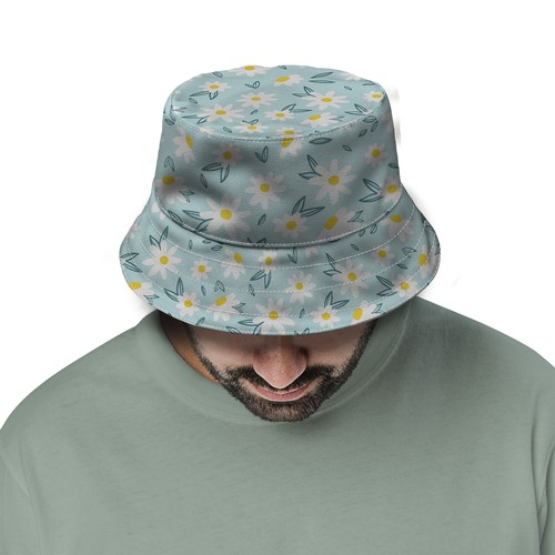 Daisies bucket hat fashion - -,
