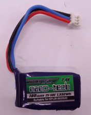 Turnigy nano-tech 180mAh 2S 25C Lipo Pack good condition eflite replacement