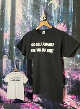 ROBBIE WILLIAMS SO SELF AWARE SLOGAN UNISEX TSHIRT TOP 2025 TOUR MENS  WOMENS