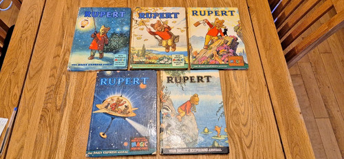 Rupert bear annuals vintage - rupert,