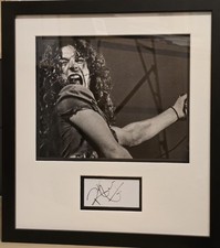 ROBERT PLANT Signed 40x36cm