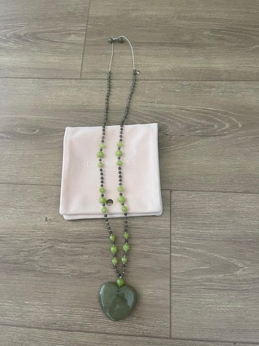Lola rose green heart necklace - lola,