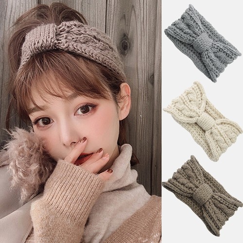 Braids knotted knit headband - braids,