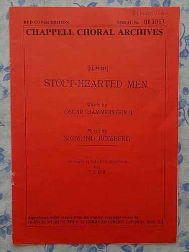 Sheet music stout hearted - sheet,