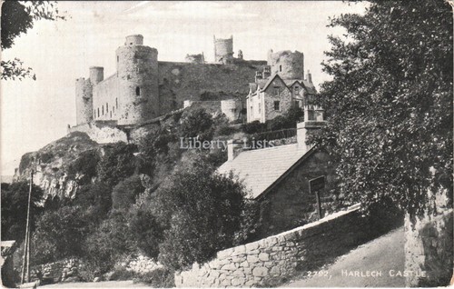 Harlech castle wales salmon - castle,