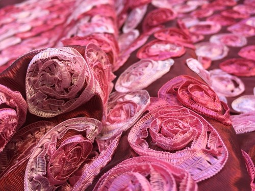 Ribboned taffeta - ribboned, (per