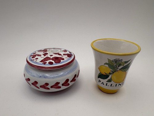 Lot vtg deruta pottery - lot,