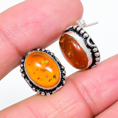 Amber gemstone 925 sterling - amber,