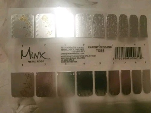 Metal rose minx - metal, (toes)