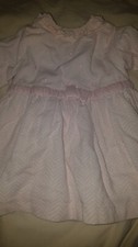 BEAUTIFUL WHITE PINK TUTTO PICCOLO BABIES LINED DRESS GIRL SIZE 9 MONTHS