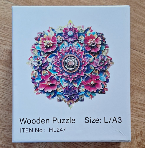 Floral mandala wooden - floral,