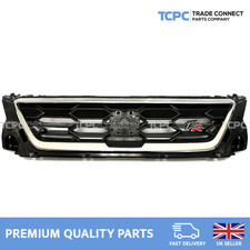 FITS SEAT IBIZA FR MK5 2018–21 FRONT UPPER GRILL GRILLE MATT BLACK WITH CHROME