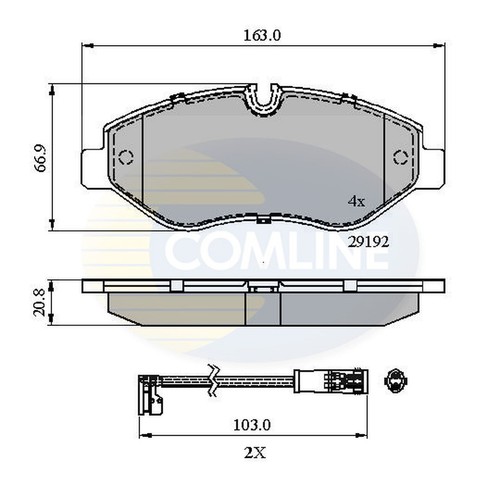 Brake pads set for mercedes - for,
