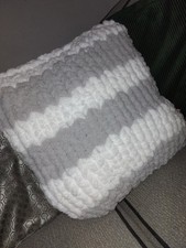 Hand Knitted Chunky Cushion 