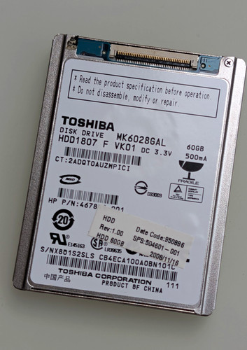Toshiba mk6028gal 60gb 8in - toshiba,