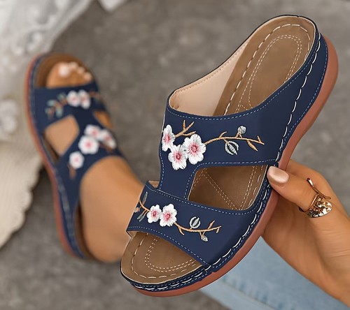 Ladies slip on blue - slip,