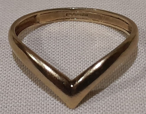 9ct yellow gold wishbone - yellow,