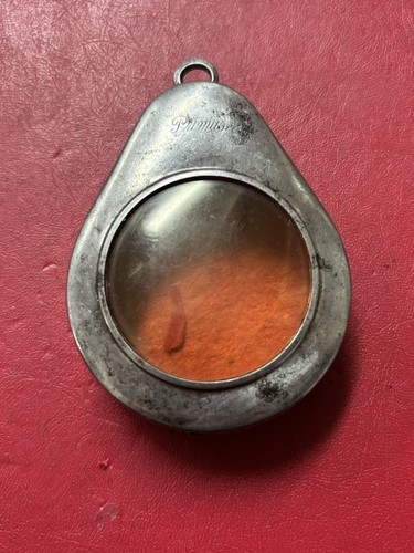 Vintage hinged metal pocket