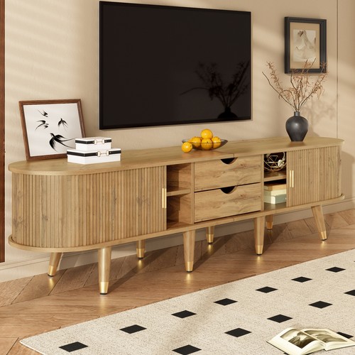 Oval stand cabinet with 2 - cabinet,