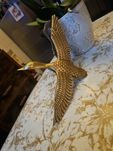 Beautiful vintage brass flying - vintage,