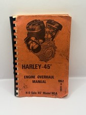 Vintage HARLEY DAVIDSON 45' Engine Overhaul Manual 1929 - 1952  216 pages