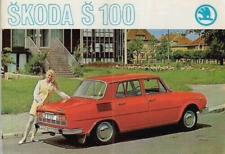 Skoda S100 Saloon 1970-71 UK Market Single Sheet Sales Brochure
