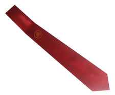 Masonic Royal Arch Triple Tau  Masonic Neck Tie - Shimmering Red & Gold (NEW)
