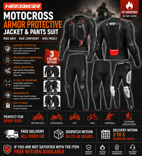 Motocross body armour jacket - motocross,
