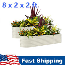 2 Pack Galvanized Raised