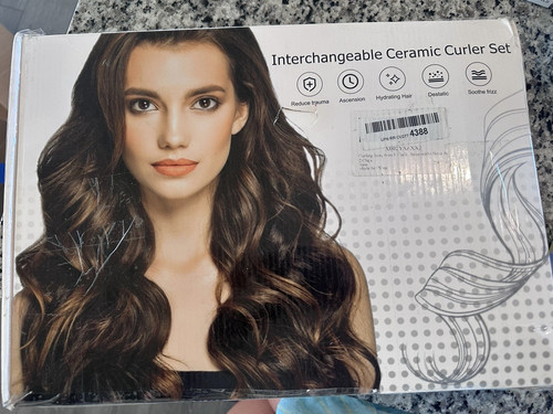 Ceramic curling wand - 6-in-1,