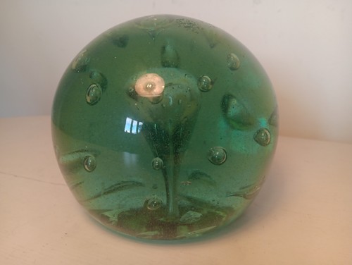 Large victorian green glass - large,