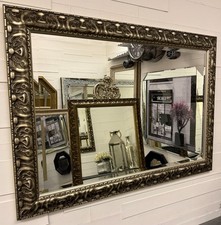 Mirror X LARGE Antique Silver