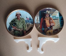 John Wayne Plates x 2 .  Royal Doulton And Franklin Mint