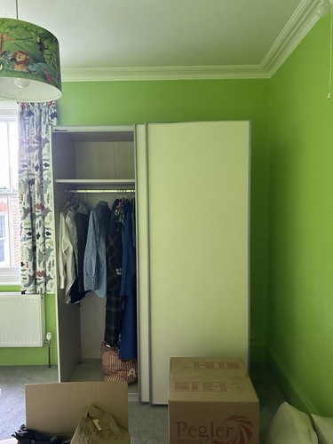 White double wardrobe - white, with