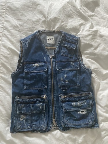 Zara denim vest - zara,