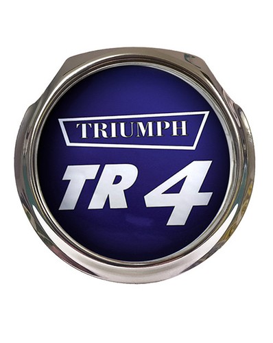 Triumph tr4 blue logo - blue, car