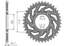 REAR SPROCKET 334 41 FOR HONDA