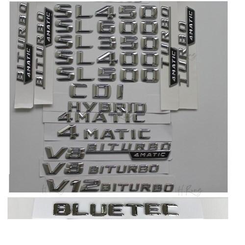 Letters for mercedes benz - 3d,