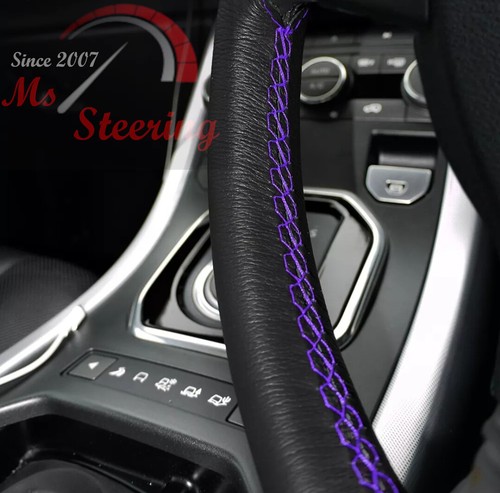 Leather steering wheel cover - steering,