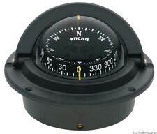 Compass Ritchie Voyager 3" 76mm Black Flush Mount Boat Marine Power 12v Lit NEW