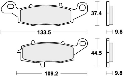 Sbs brake pads - rear, suzuki