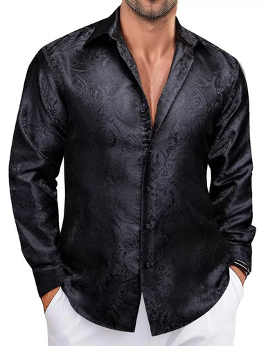 Men silk shirts - shirts, paisley