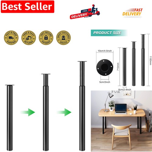 Adjustable metal folding desk - adjustable,