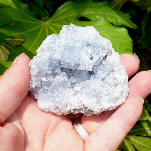 Ice blue celestite - celestite, crystal